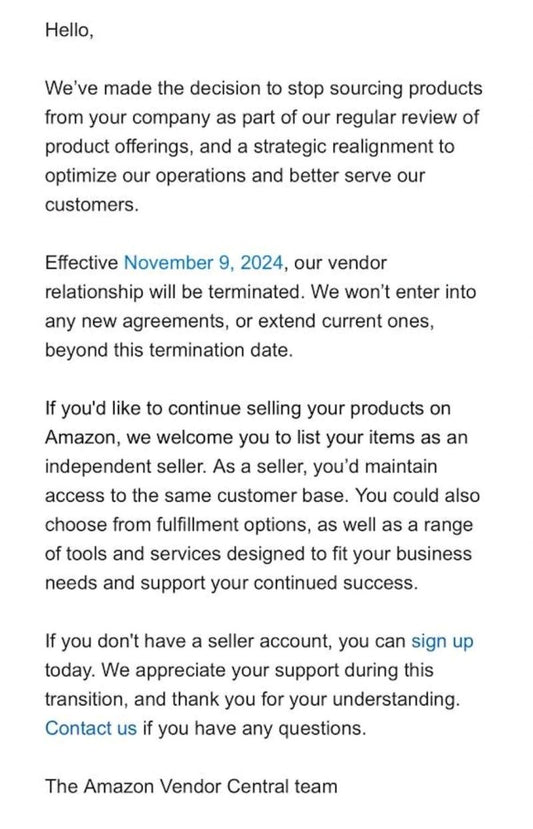 🚨 Amazon Just Dropped Your Brand from Vendor Central. What Now? 🚨